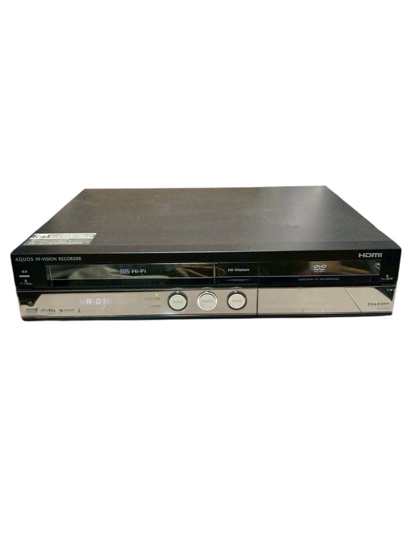 動作品シャープ HDD/DVD/VHS一体型レコーダー DV-ACV52