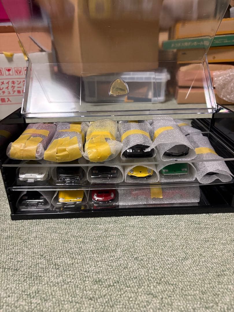 Lamborghini ミニカーセット 透明ケース付缶コーヒー景品商品16種類