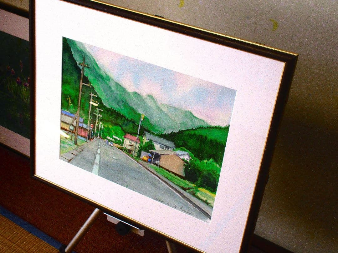 水彩画の風景 2022年作(故郷)