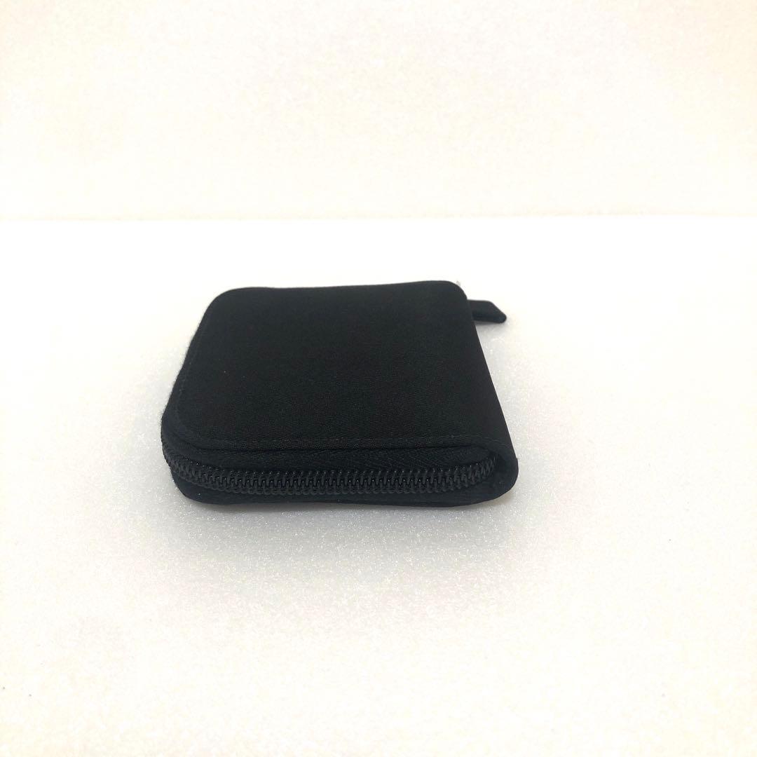 PRADA プラダ　ケース　財布　ラウンドファスナー　ナイロン　レザー　黒