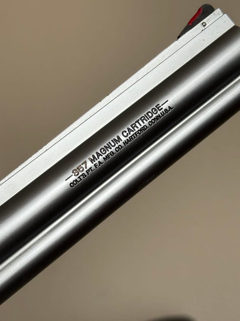 実物グリップ付 KSC コルト Mk-V キングコブラ シルバー モデルガン