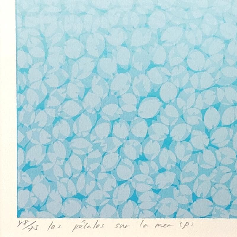☆笠井正博☆「海の花びら（P）」シルクスクリーン 48/75　新品額！
