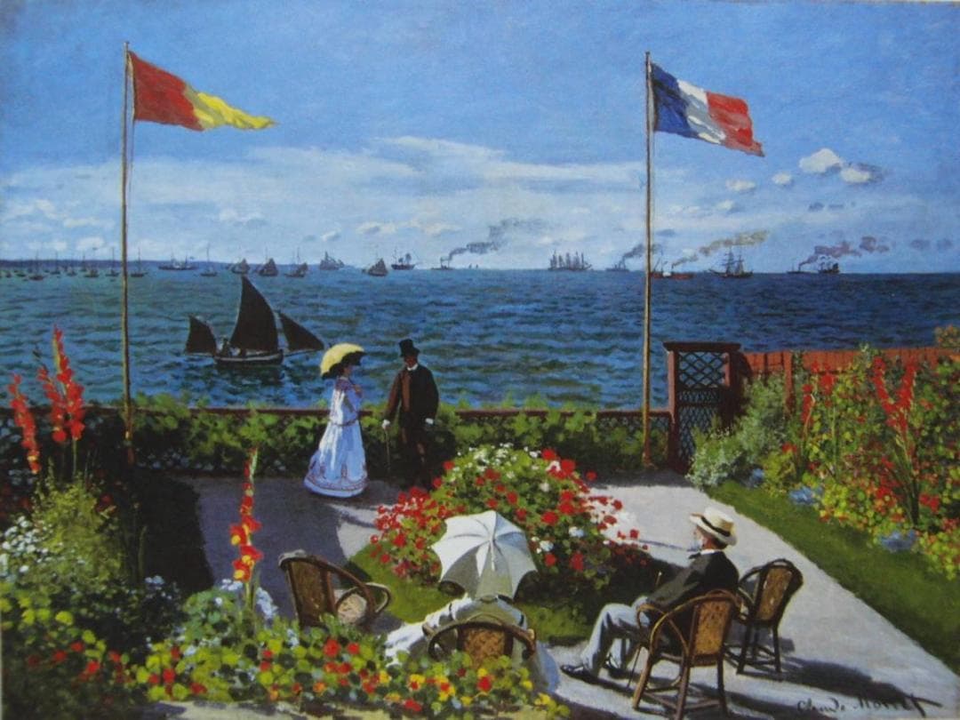 クロード・モネ、「Trerrace at Sainte-Adresse」、厳選