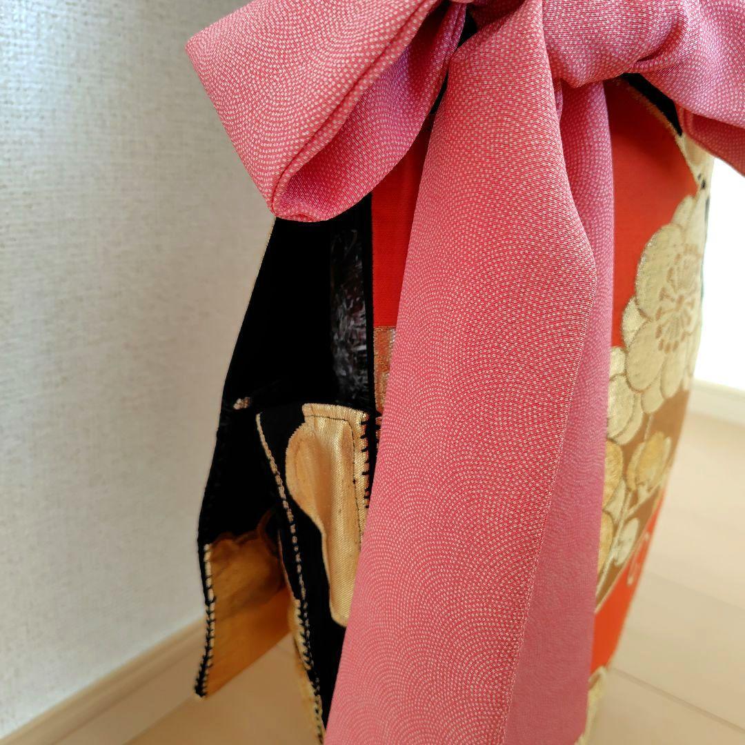 お琴カバー【蝶】着物帯 ゆたん油単ハンドメイド 和楽器 正絹 袋帯 山田流生田流