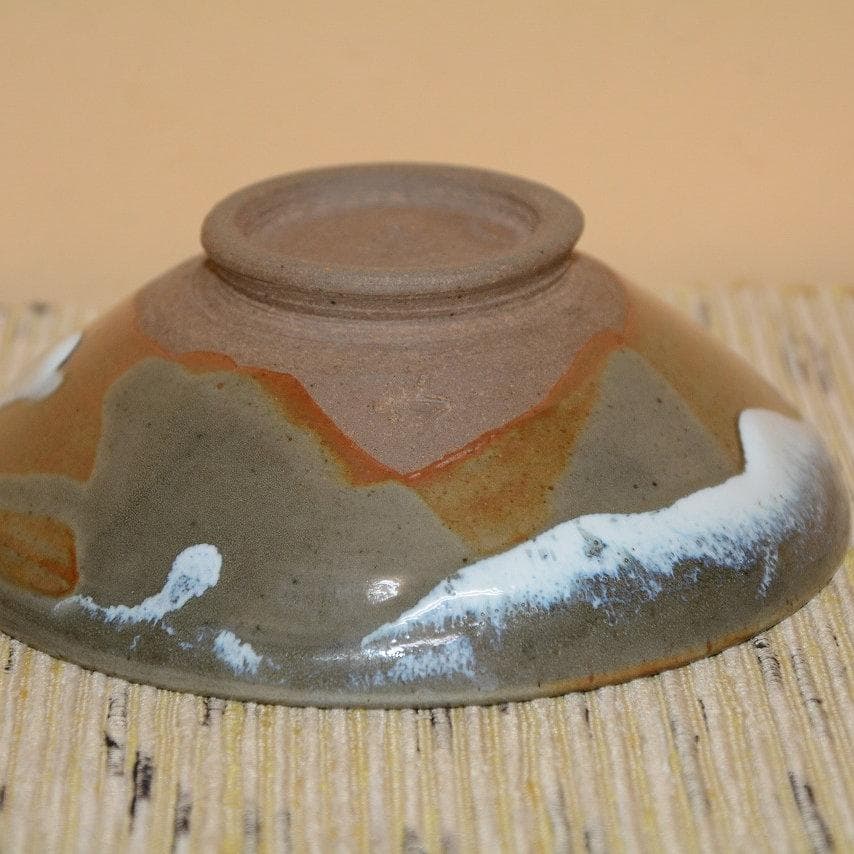 茶道具　膳所平茶碗一双　表千家　久田無適斎造　中古品　送料無料