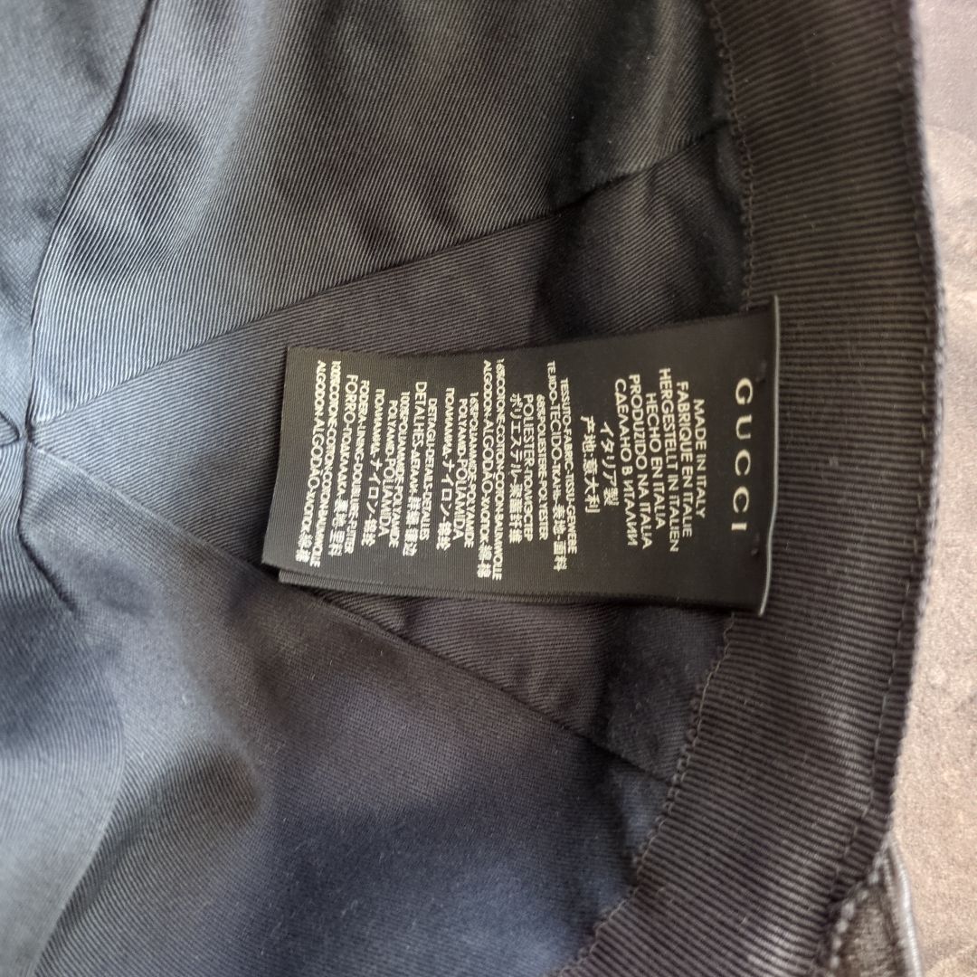 ブラック GGパターン ベースボールキャップ