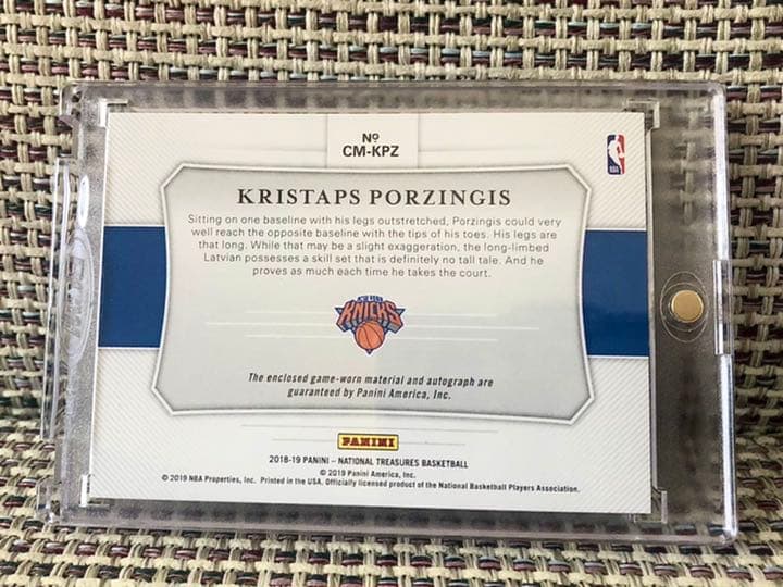 NBAカード ポルジンギス 国宝 試合着用ジャージ サインカード 99枚限定