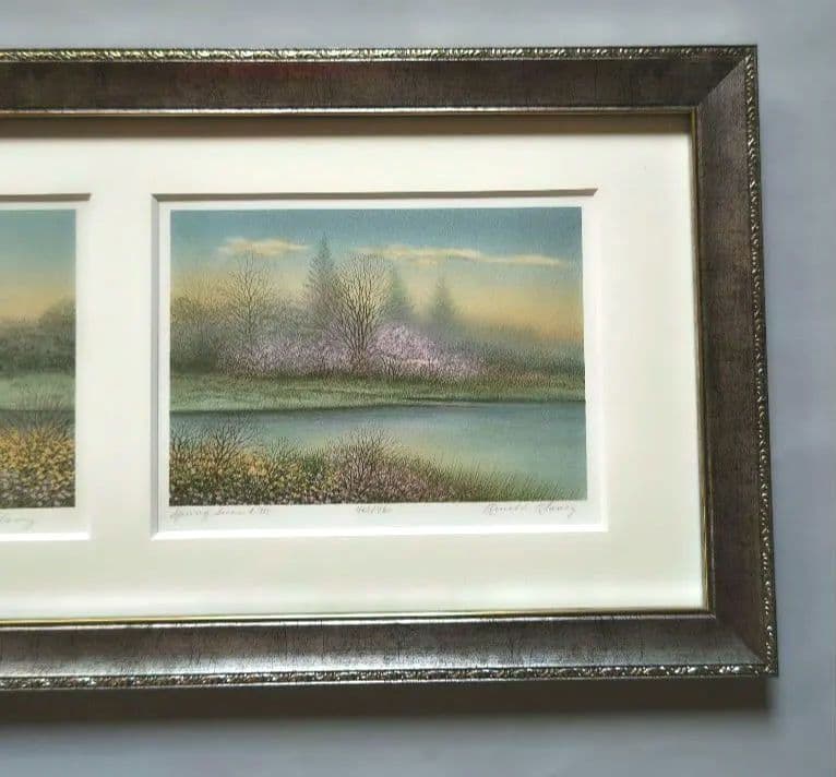 特価◯絵画 リトグラフ版画 額装品