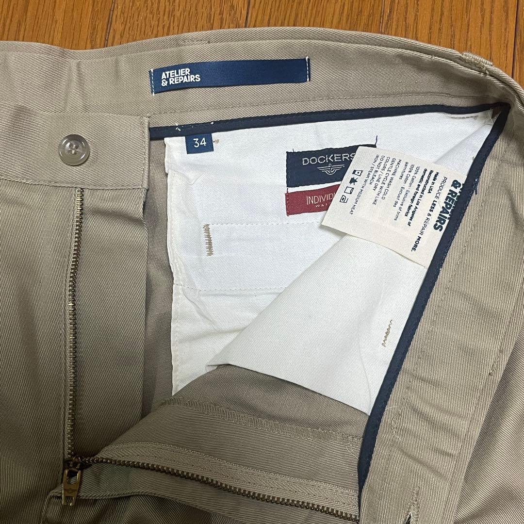 USA製 ATELIER&REPAIRS リメイク パッチワーク チノパンツ