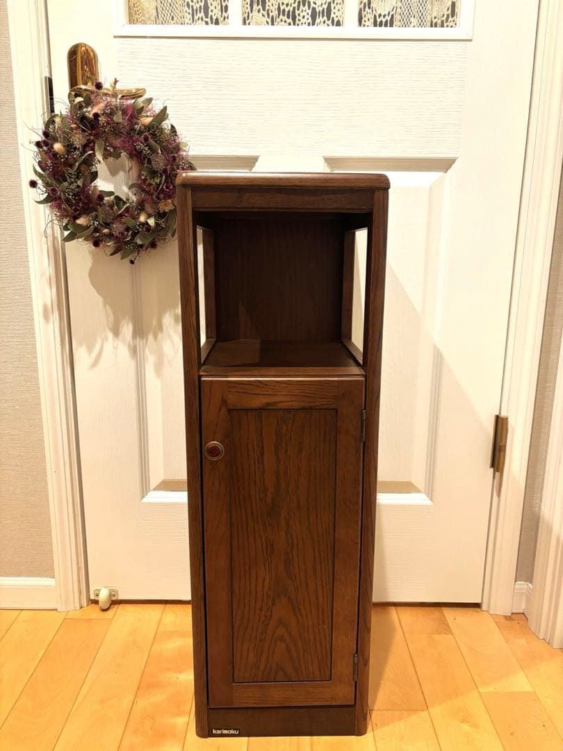 karimoku カリモク　木製 収納家具 ブラウン　アンティーク　レトロ