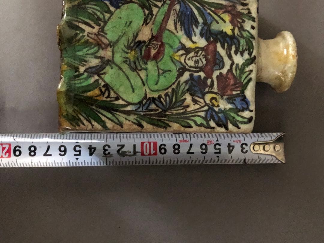 ペルシャ陶器　アンティーク壺　骨董