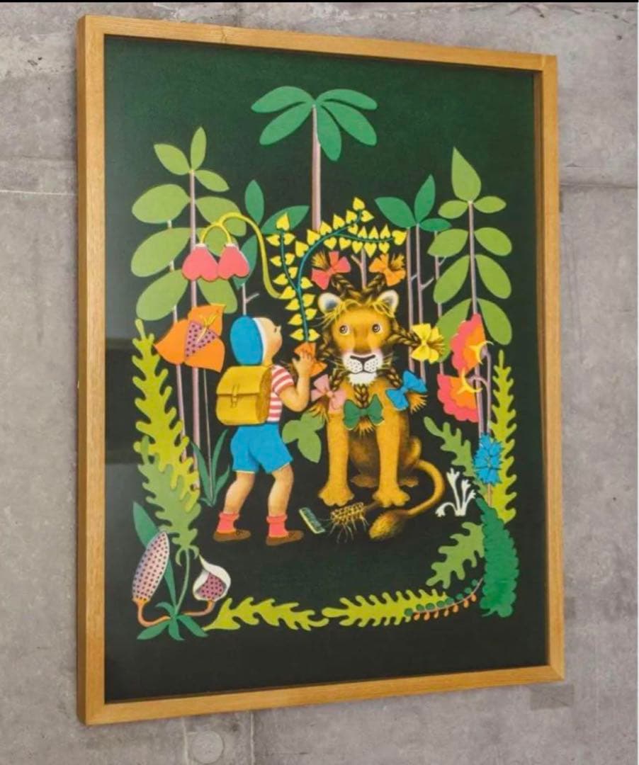 新品　エルマーのぼうけん展　限定　エルマー　りゅう　ポスター　シルクスクリーン