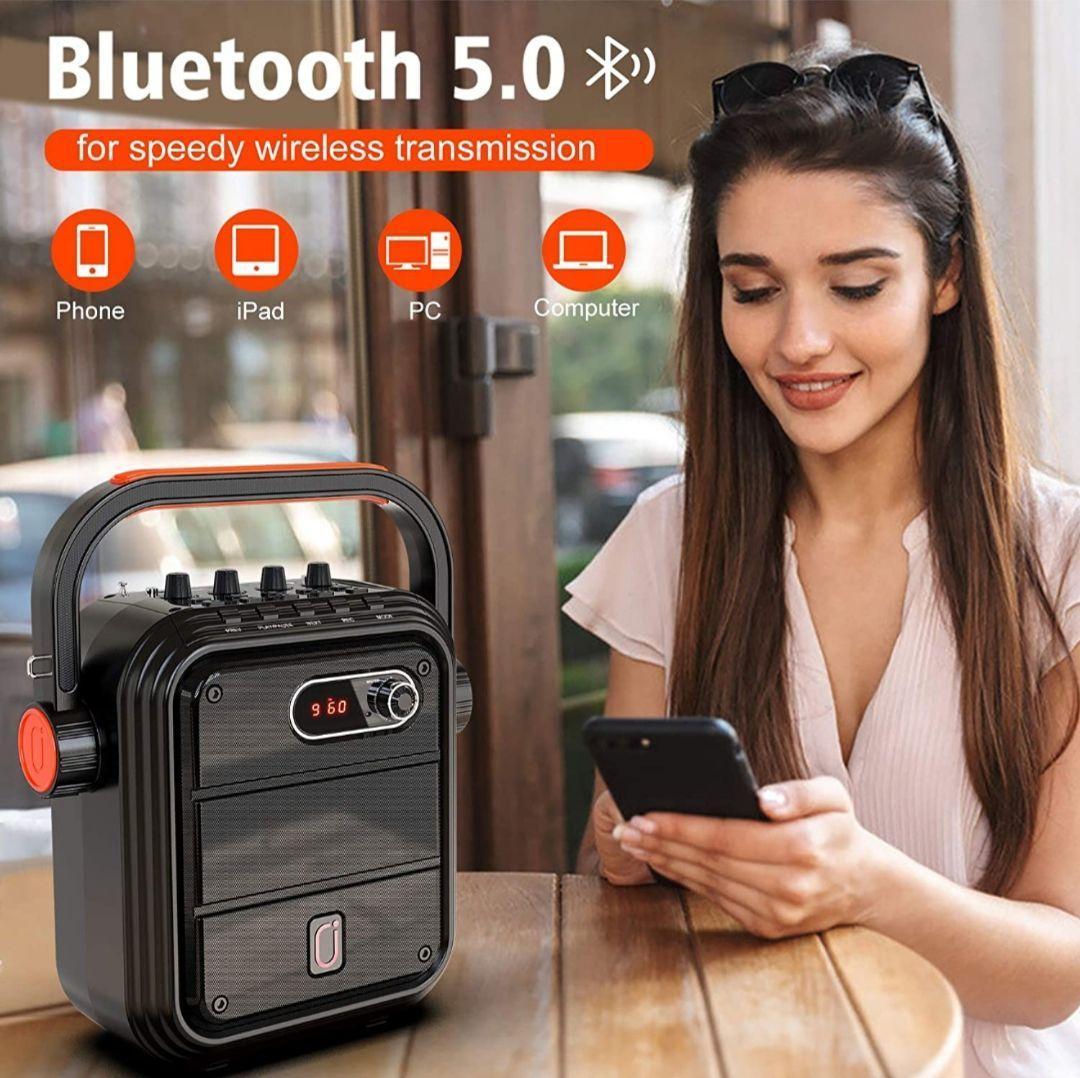 ワイヤレスマイク スピーカーセット 拡声器 Bluetooth 5.0対応⑪