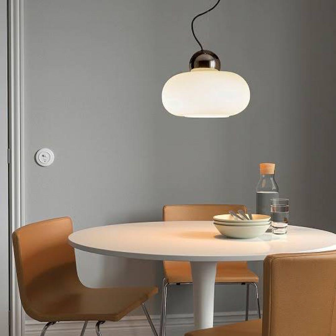 廃盤品 IKEA デイサ ペンダントライト ホワイトシェード ミッドセンチュリー
