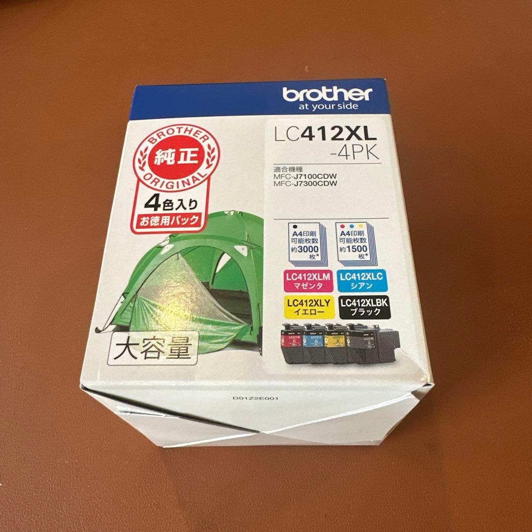 brotherLC412XL_4PK ブラザー工業　純正新品未使用