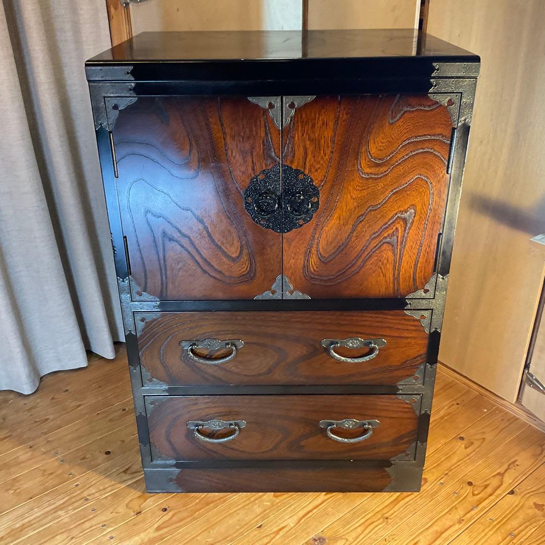 アンテーク調 和たんす 整理タンス 開き戸タンス 民芸箪笥 民芸家具 和風