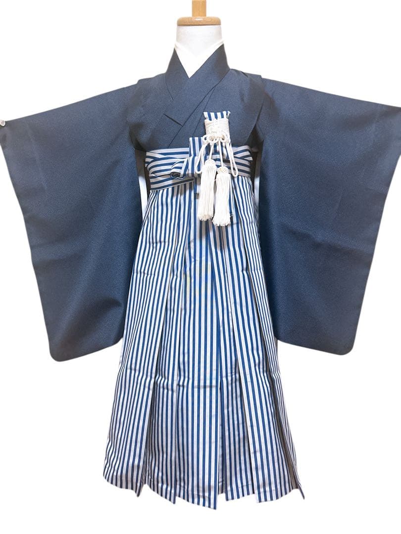 紺地縦縞袴♡七五三　5歳　男の子　フルセット　一式　鷹