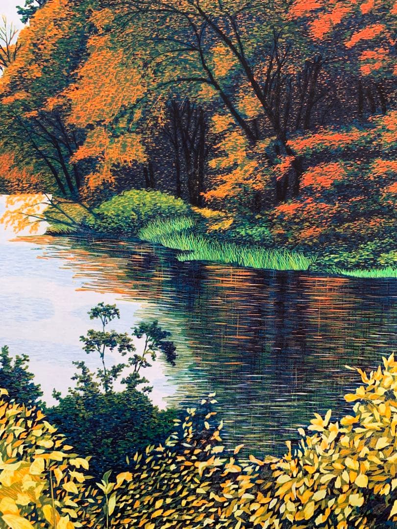 湖 風景画 （P）