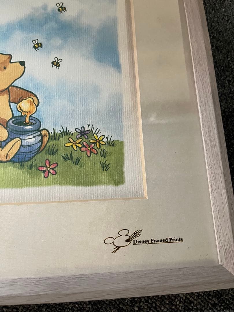 ディズニー　プーさん　絵画　アンティーク　日本企業輸入品