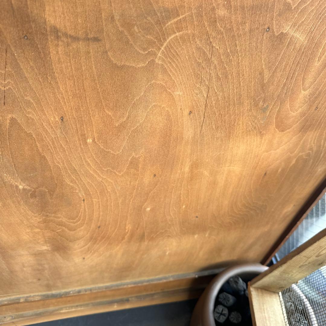 瞬間的お値下げ‼️ヴィンテージ　茶箪笥　アザミの絵が描かれていて素敵❣️