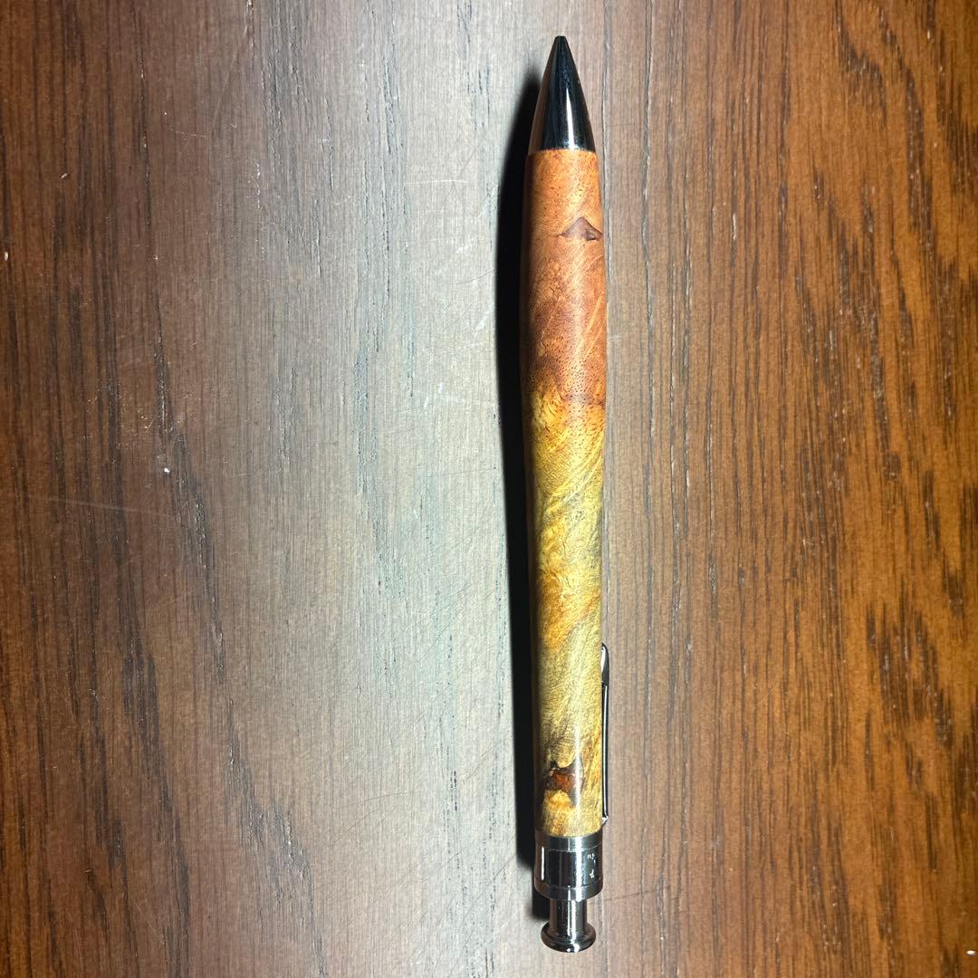 工房楔　シャープペンシル　花梨紅白