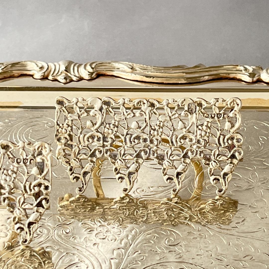 【Rosenthal, Jacob & Co.】メニューホルダー ペア【純銀】