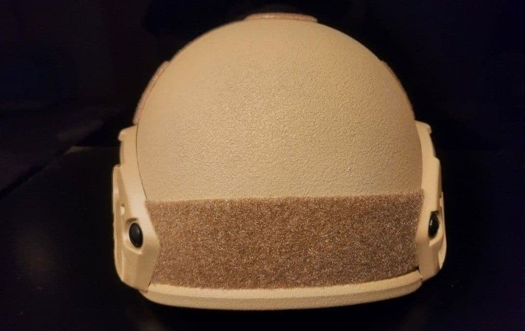 NIJ ⅢA(レベル3a)実物防弾ヘルメット サイズ:55㎝～62㎝、TAN