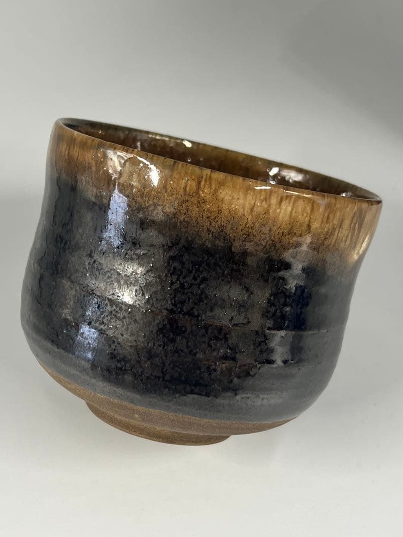 古美術　黒釉茶碗　在銘 M—4