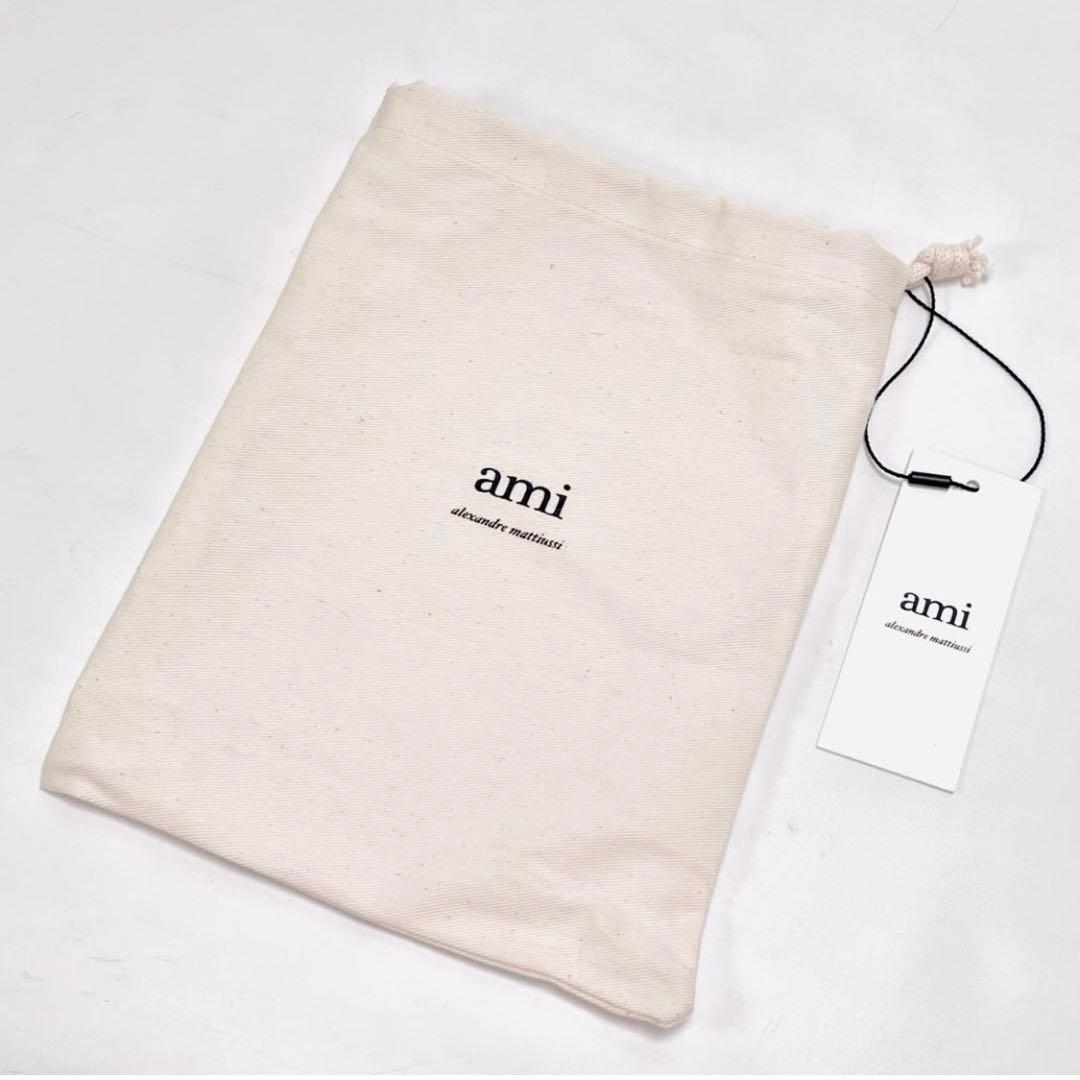 月初セール ami アミパリス ニット帽 ロゴ ウールビーニー ニット 帽子