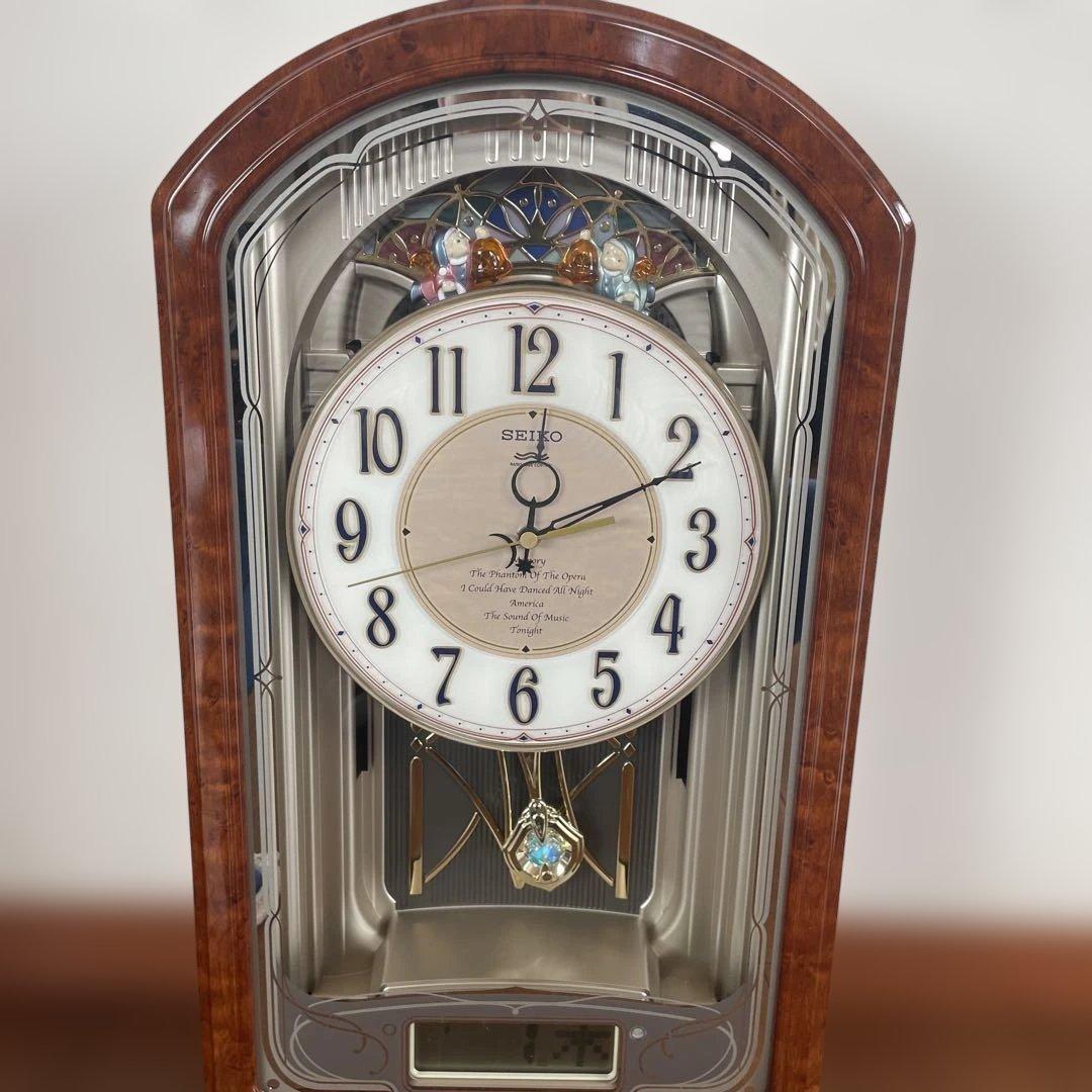 美品　セイコー　電波　からくり時計　RE556B ウェーブシンフォニー