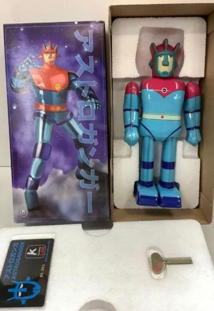 値下げ アストロガンガー　ゼンマイ式ブリキロボット　昭和レトロ ビンテージ