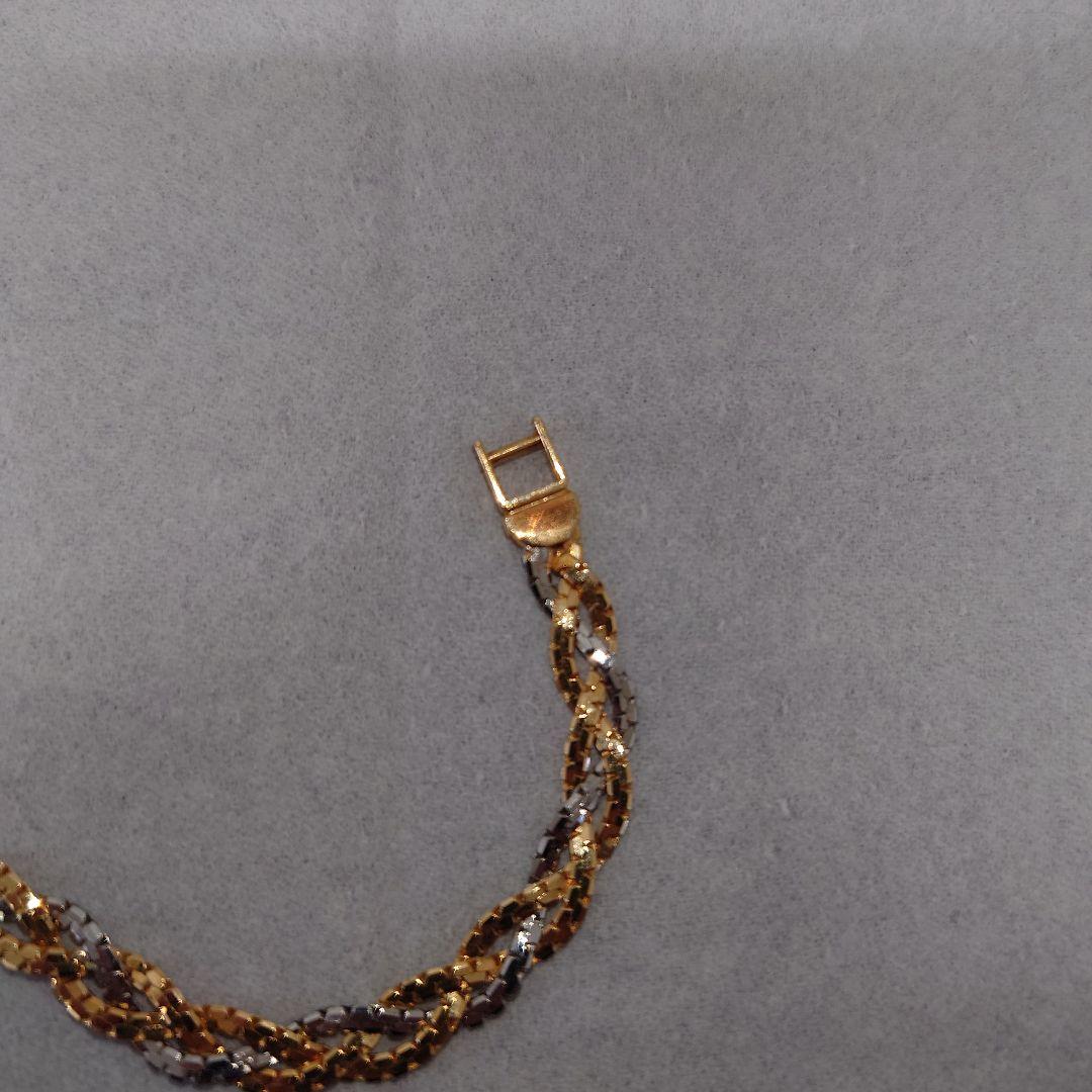 K18＋Pt850ブレスレット　約9.6g