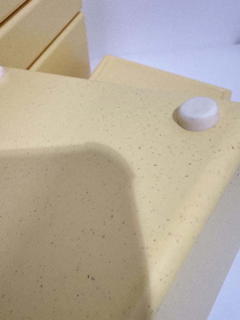 新品 Tupperware システムドロワー　ワイド　4点セット　イエロー