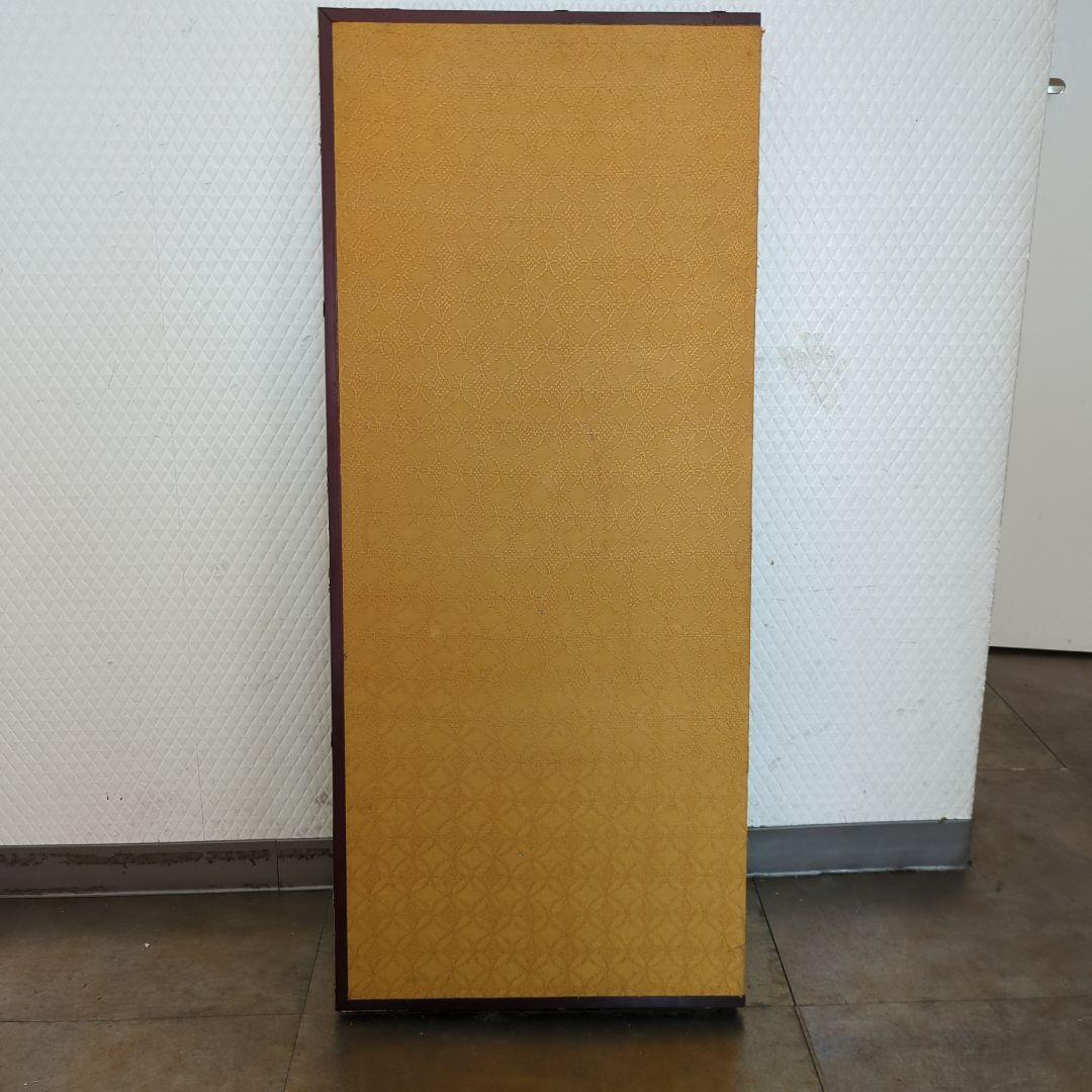 屏風 御所車 牡丹 衝立 間仕切り 手描き 折りたたみ 紙箱 ディスプレイ