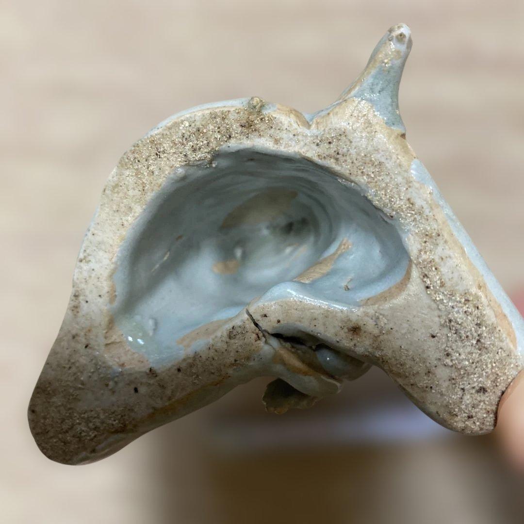 朝鮮　陶器　坐像