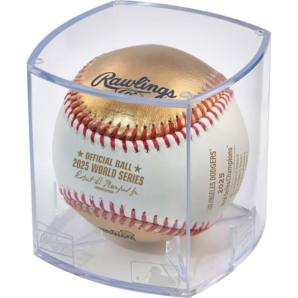 MLB公式 2025 ドジャース 世界一記念ボール ゴールド 全試合スコア入り