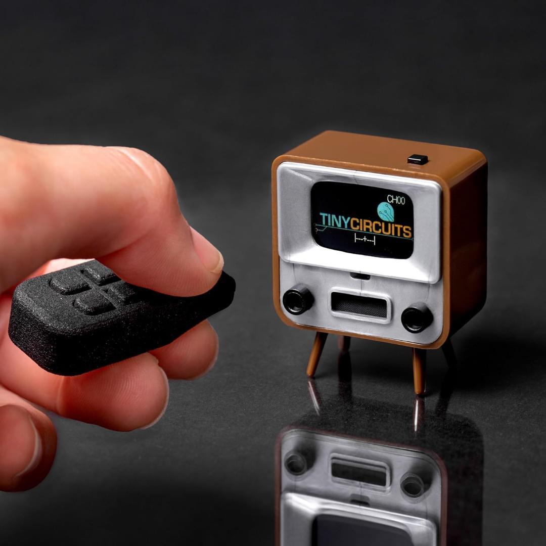 TinyTV 2 ブラウン ミニチュアテレビ リモコン付き 新品・箱難あり