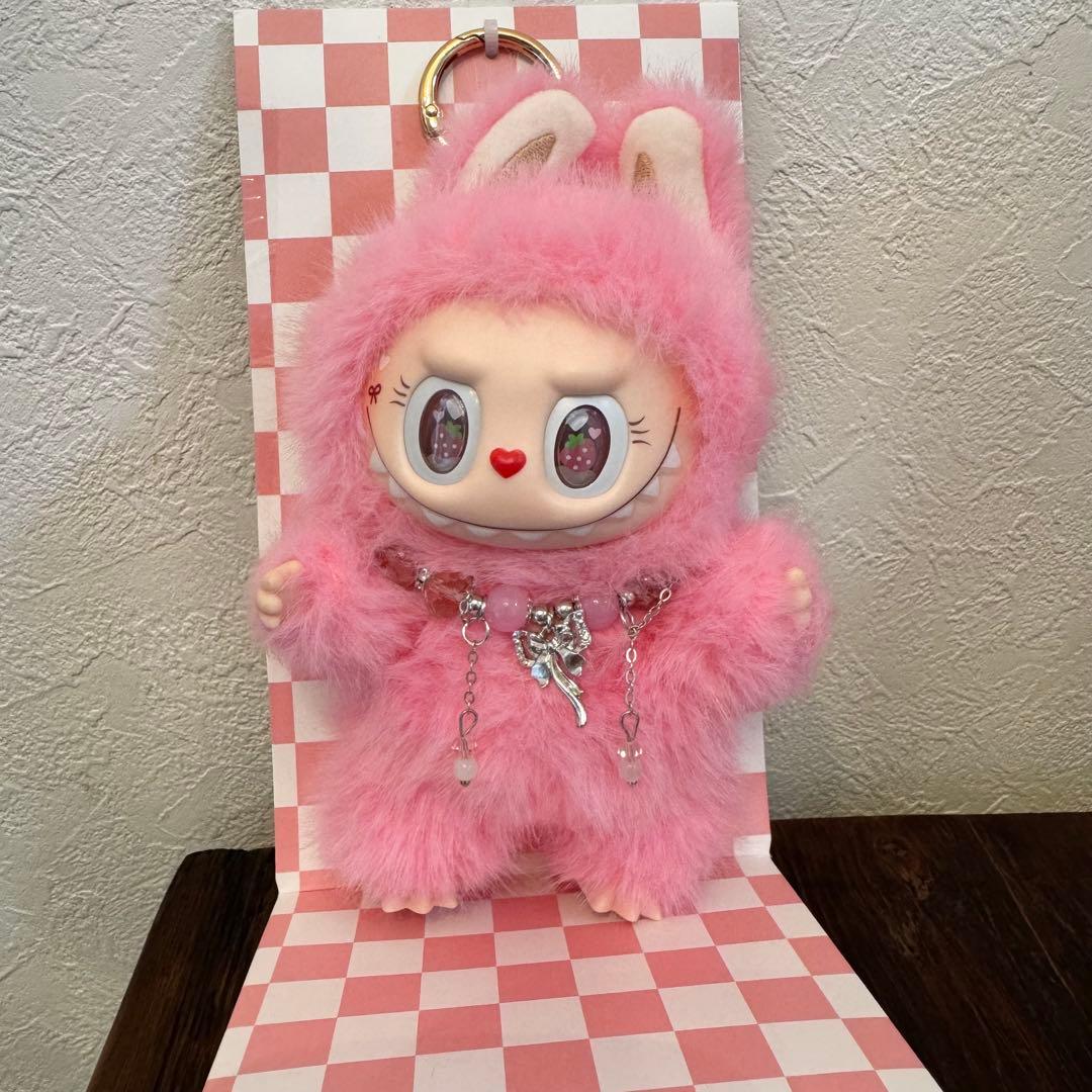 【海外限定】ZIMOMO LABUBU strawberry neonpink