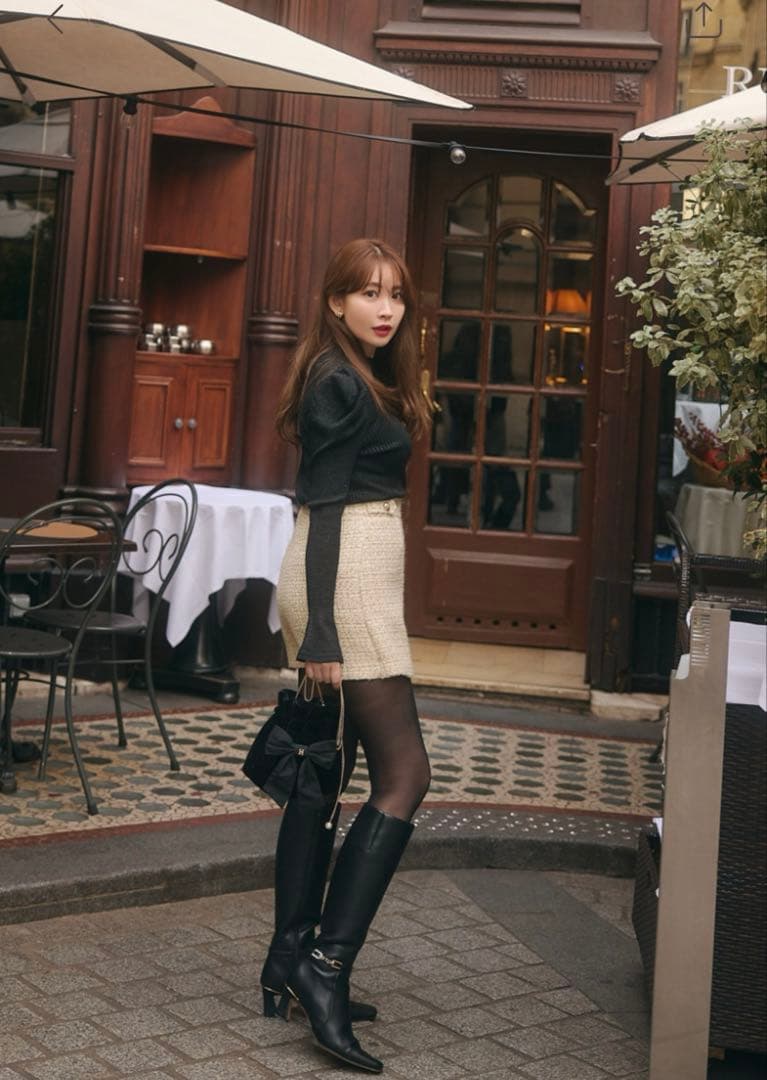 パンツ herlipto Verlet Tweed Mini Skort