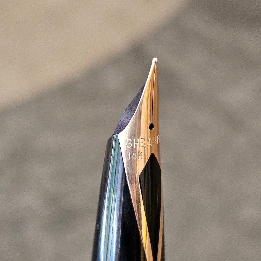 SHEAFFERヴィンテージ万年筆　14金　スターリングシルバー