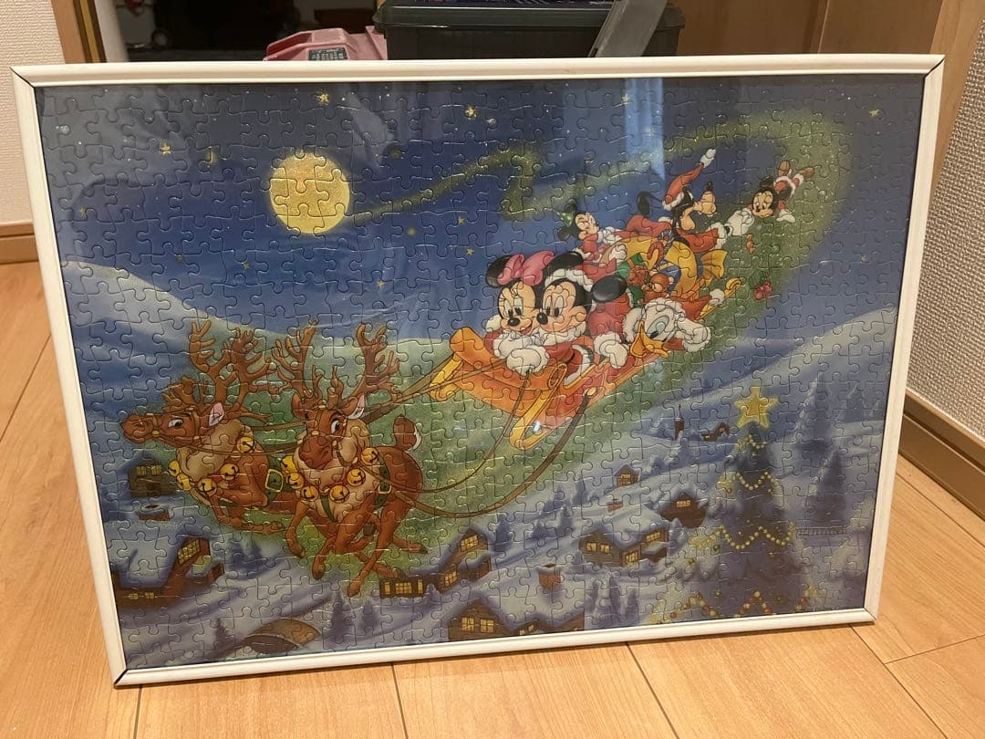 レトロ　テンヨー　額縁入り　ディズニー　ジグソーパズル　完成品　2セット