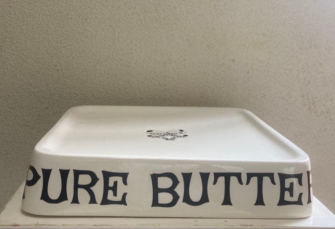 値下げ　イギリス　ビンテージ　PURE BUTTER 陶器製　デッドストック