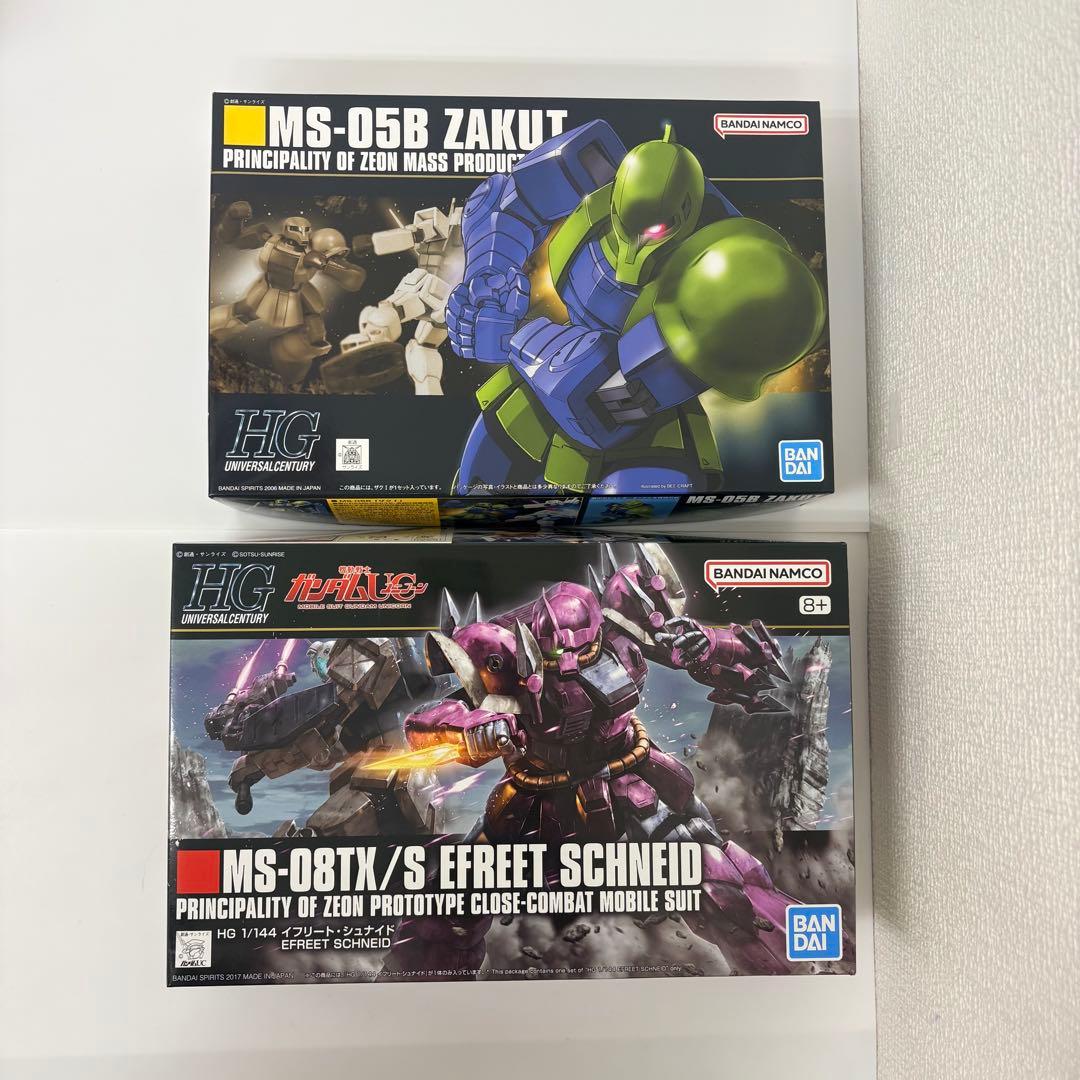 HGガンプラまとめ売り6種 シン・マツナガ専用ザク 他