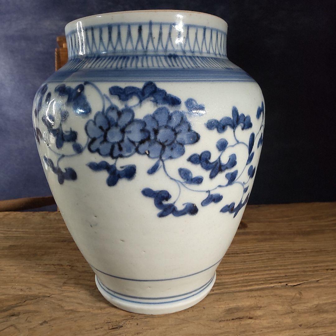 古伊万里～藍九谷中壺