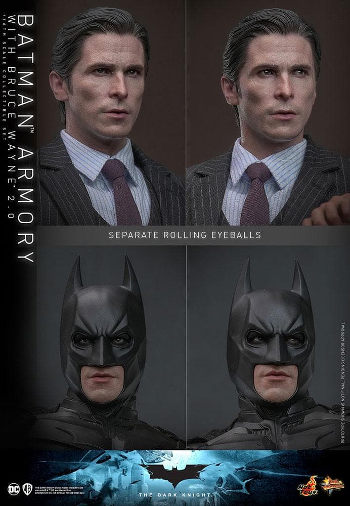 ムービー マスターピース 1/6 バットスーツ格納庫＆ブルース ウェイン2.0版