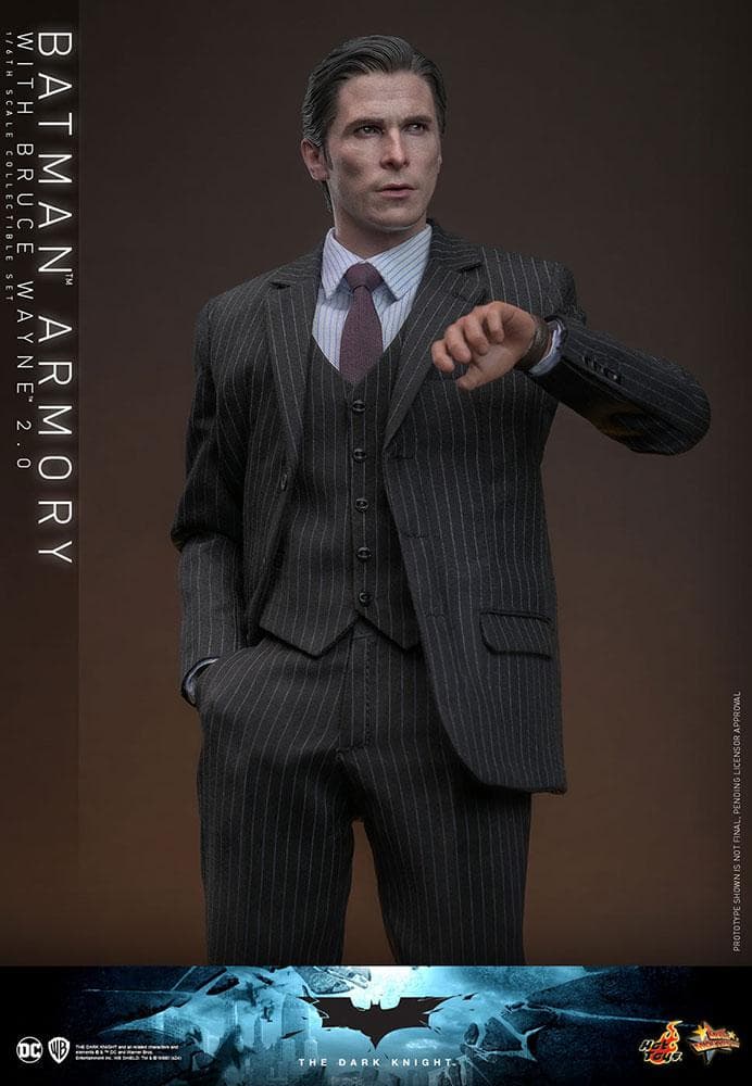 ムービー マスターピース 1/6 バットスーツ格納庫＆ブルース ウェイン2.0版