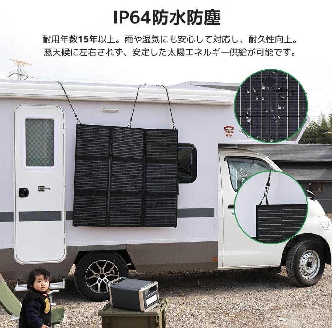 LVYUAN リョクエン ポータブルソーラーパネル 200w 5.25kg