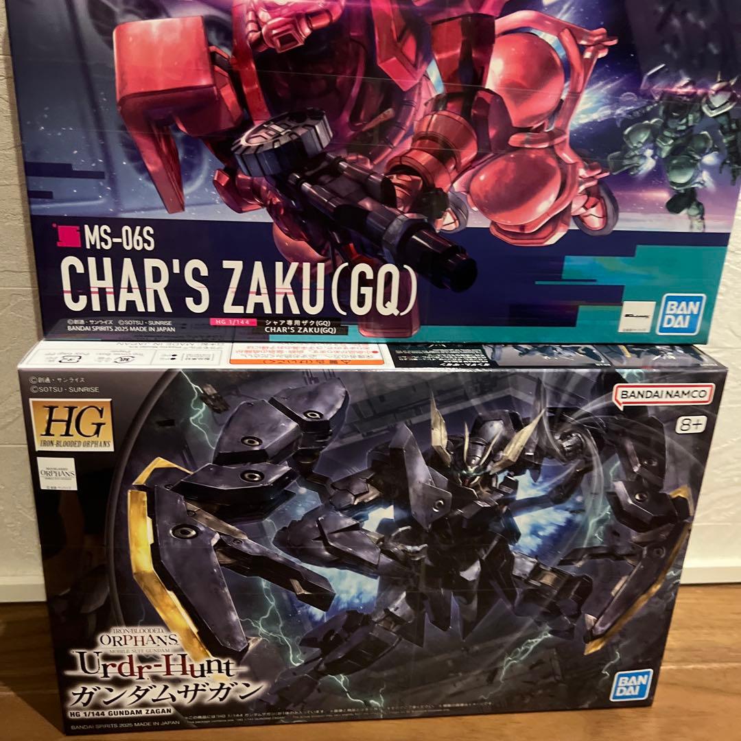 HG 1/144 白いガンダム　シャアザク　ガンダムザガン　3個セット