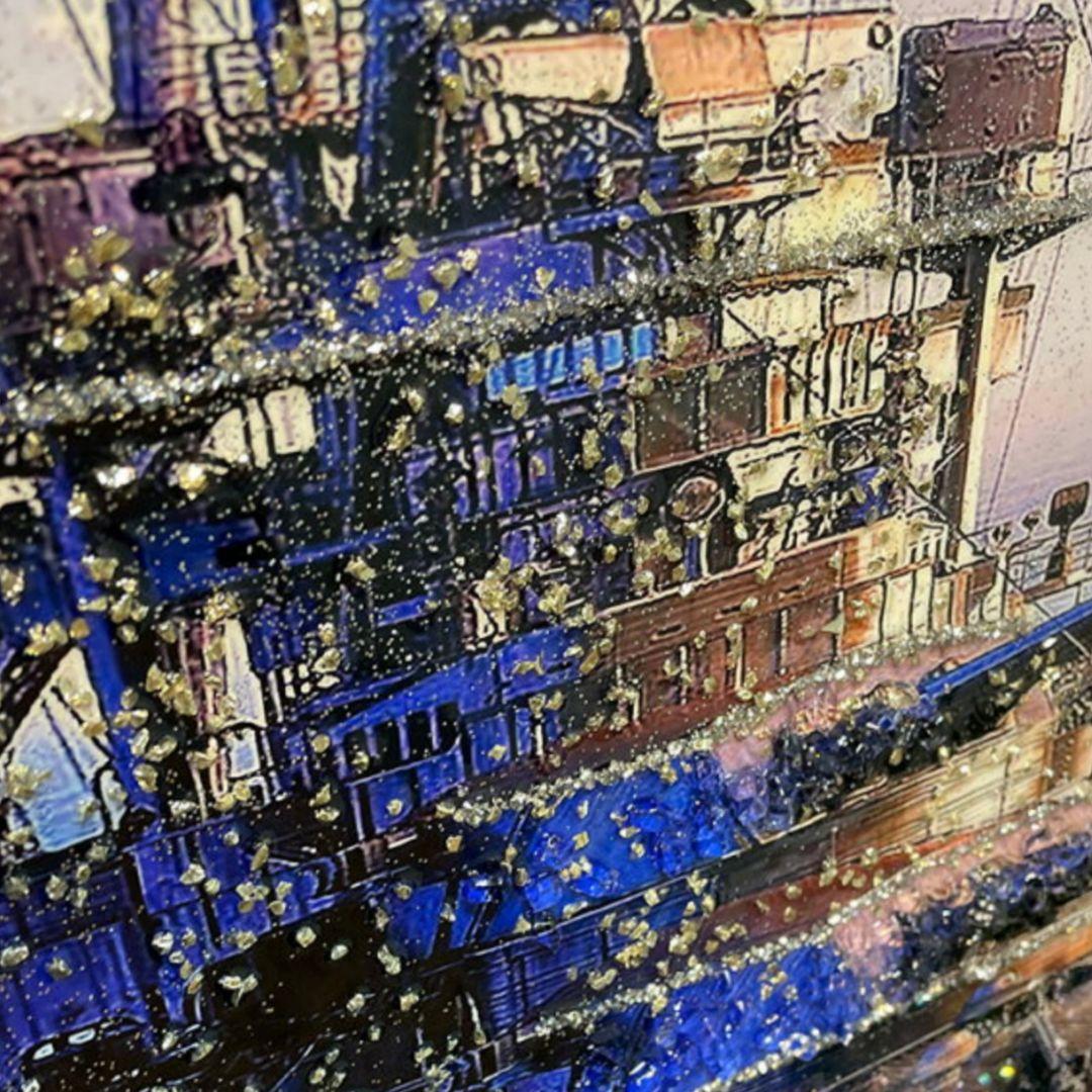 輸入雑貨　天然石　『軍艦戦艦』　水晶　クリスタルアート