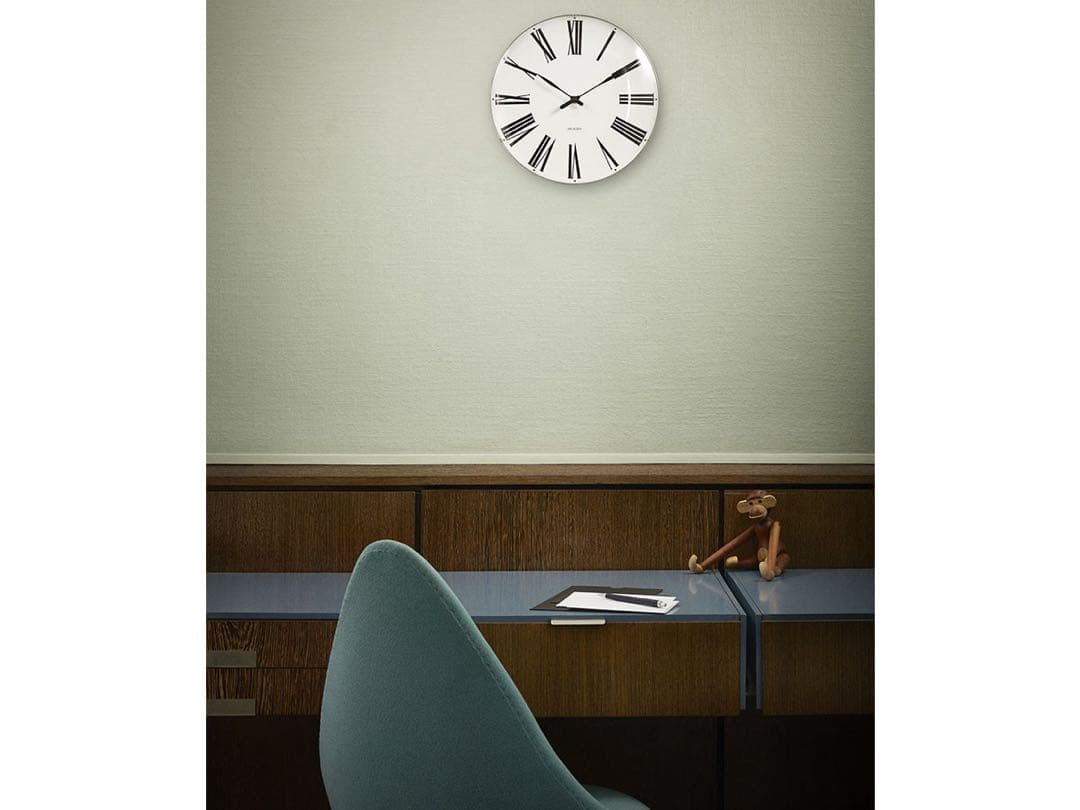 【新品未使用】アルネ ヤコブセンRoman Wall Clock 29cm